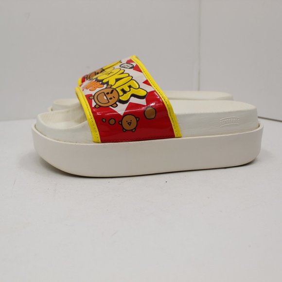 BT21 Shookie Chips Medium Platform Slide Slippers - Picture 3 of 6